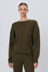 Oversized Crewneck Sweatshirt - Moss