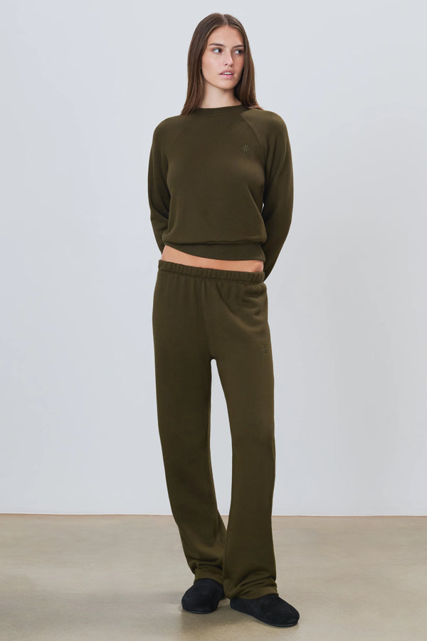 Straight Leg Sweatpant - Moss