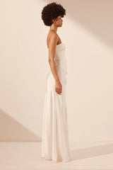 Cumulus Strapless Dress - Ivory