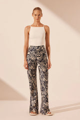 Anthea Silk Bias Cut Pant - Deep Navy