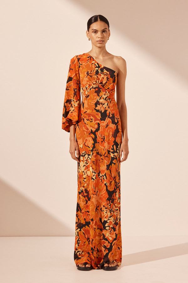 Santos Maxi Dress - Tangerine