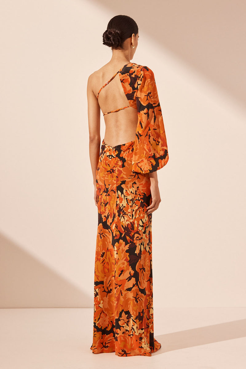 Santos Maxi Dress - Tangerine