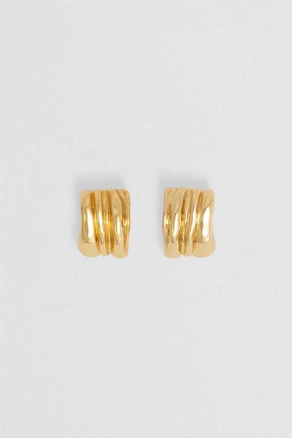 Vertigo Earrings - Gold