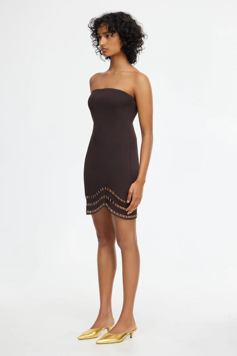 Carbrook Mini Dress - Coffee