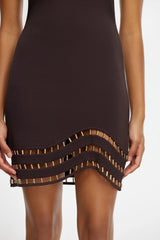 Carbrook Mini Dress - Coffee