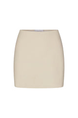 The Bias-Cut Mini Skirt - Off-White