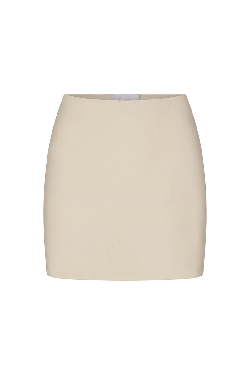 The Bias-Cut Mini Skirt - Off-White