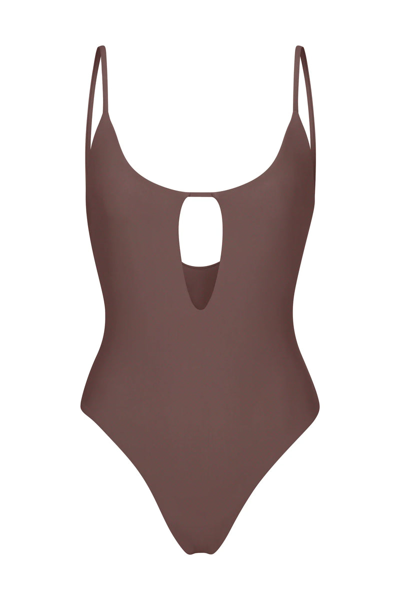 Keyhole One Piece - Espresso