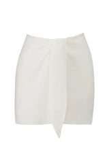 The Wrap Mini Skirt - White