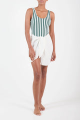 The Wrap Mini Skirt - White