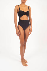 Tortoise Ring Cut-Out One Piece - Black