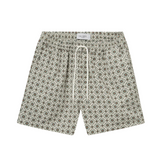 Tapestry Shorts - Ivory Green Jade