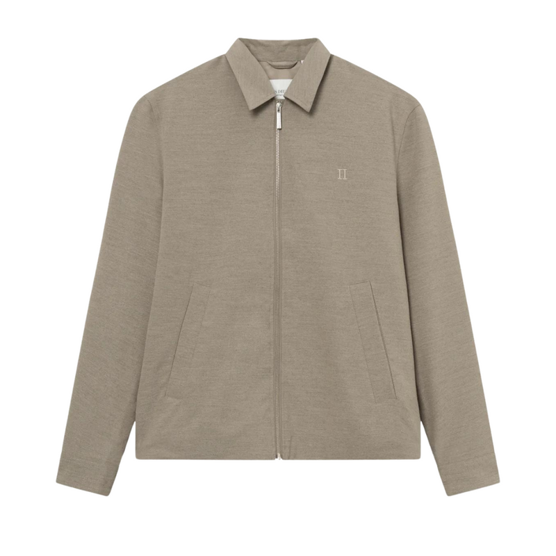 Como Coach Twill Jacket - Light Sand Melange