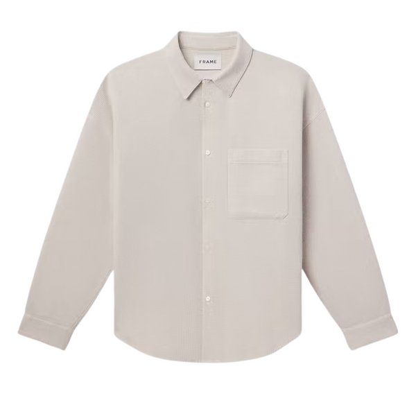 Waffle Textured Shirt - Off White