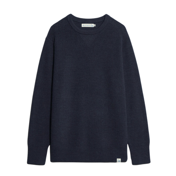 Ribbed Pullover - Dark Navy