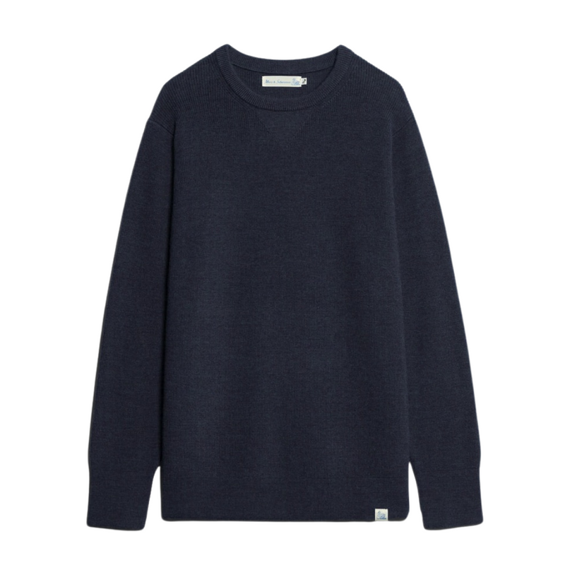 Ribbed Pullover - Dark Navy