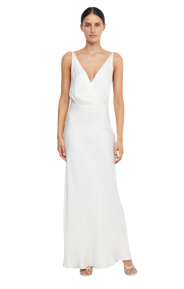 Adore V Maxi Dress - Cream