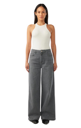 Ms. Fonda High Rise Wide Leg - Tempesta Grey