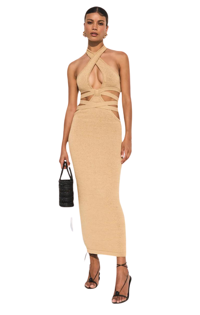 Aziza Knit Dress - Sand