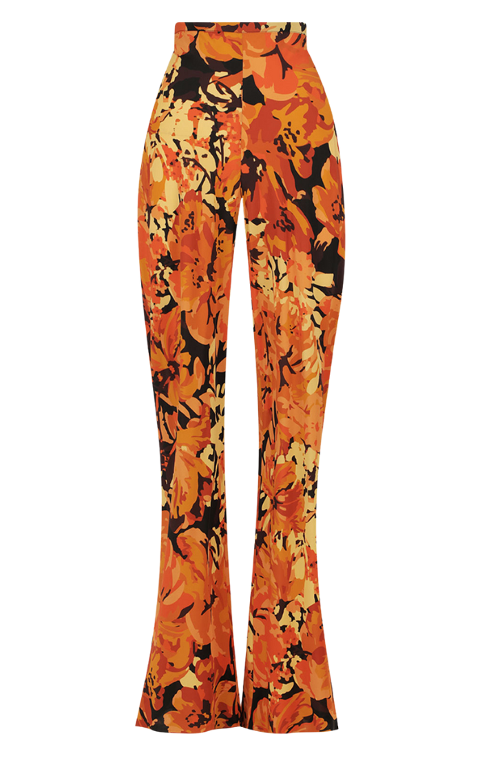 Santos Silk Bias Cut Pant - Tangerine