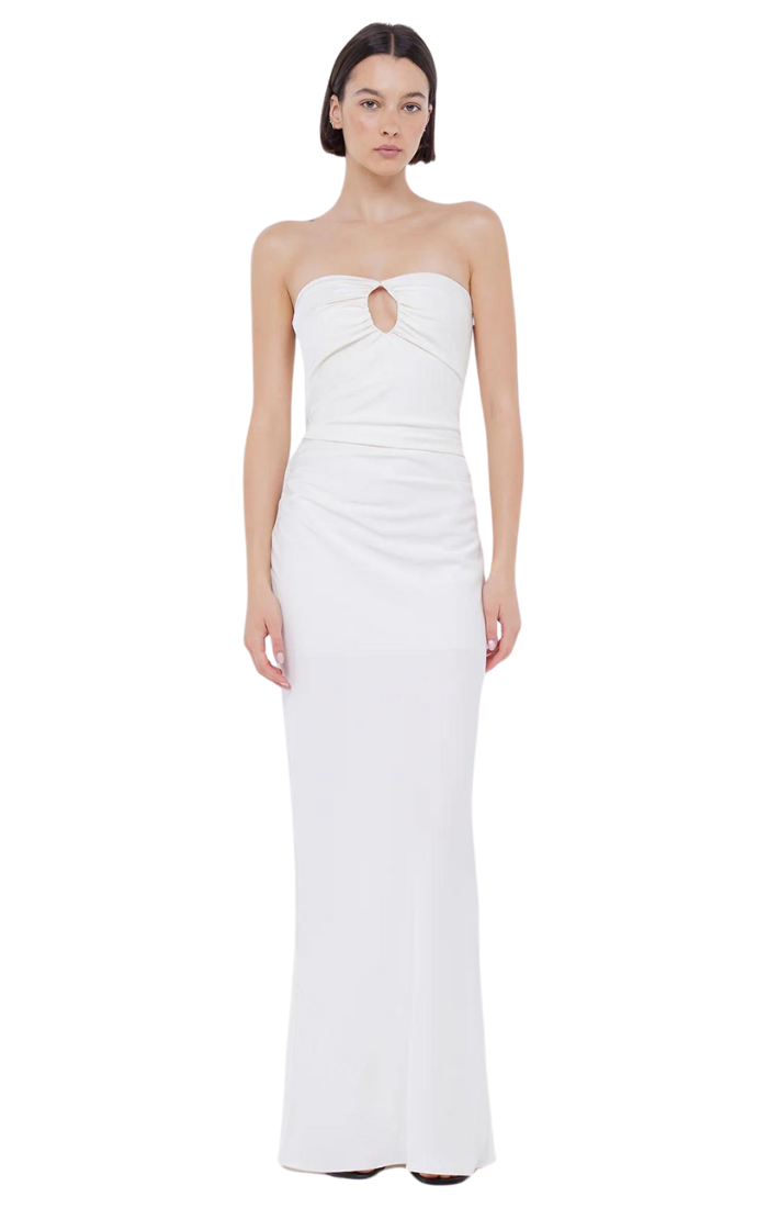 Emilia Strapless Dress - Ivory