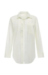 Long Sleeve Button Down - Cream