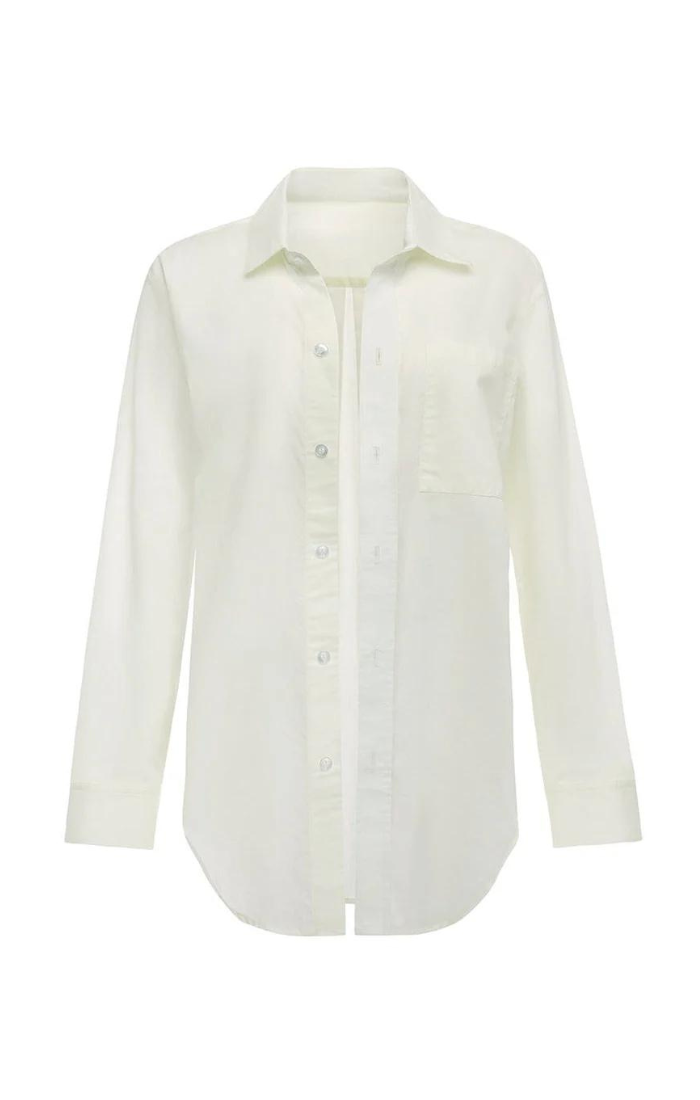 Long Sleeve Button Down - Cream