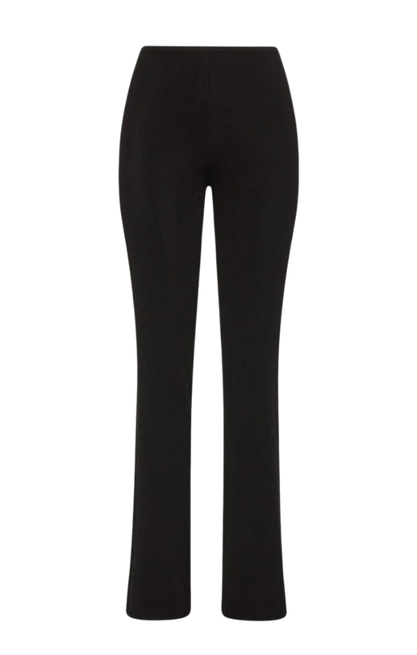 Low Waist Knit Pants - Black