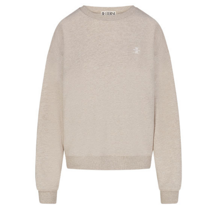 Oversized Crewneck Sweatshirt - Oatmeal