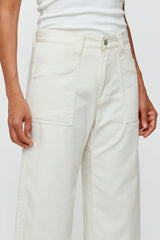 Anona Gusset Cargo Pants - Ivory