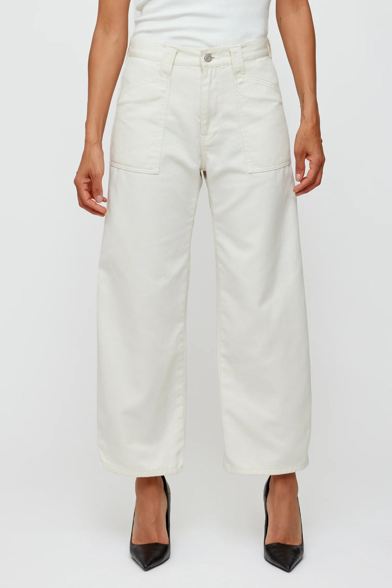 Anona Gusset Cargo Pants - Ivory