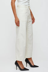 Anona Gusset Cargo Pants - Ivory