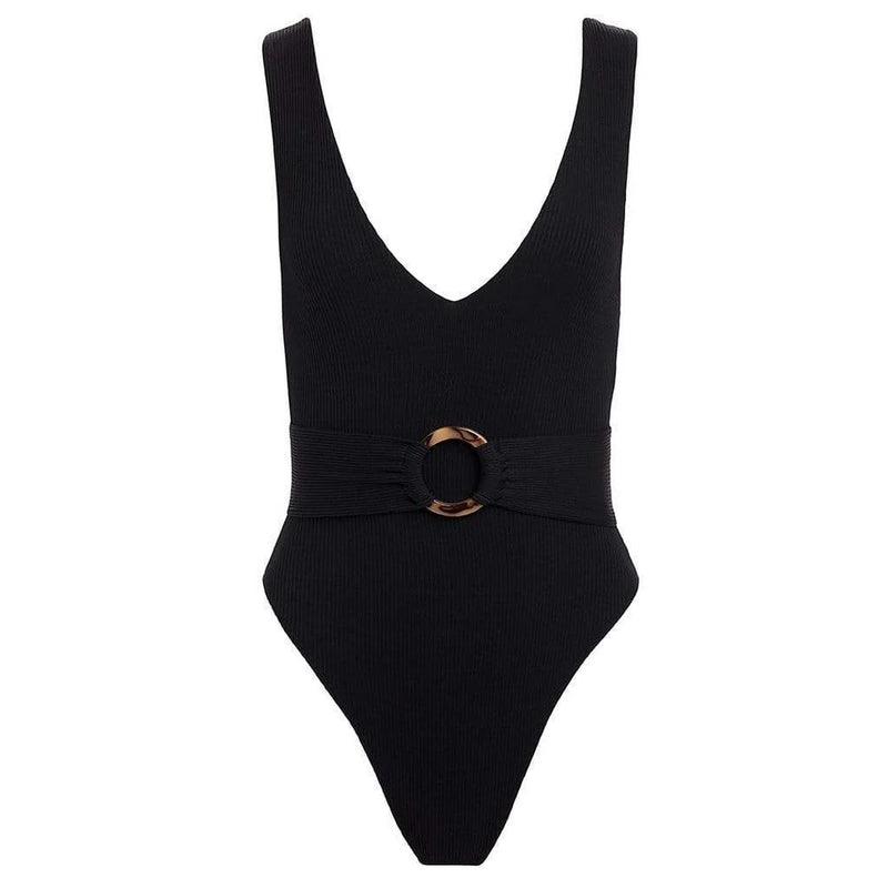 Kim One-Piece - Black Rib