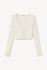 Cropped Cardigan - Cream