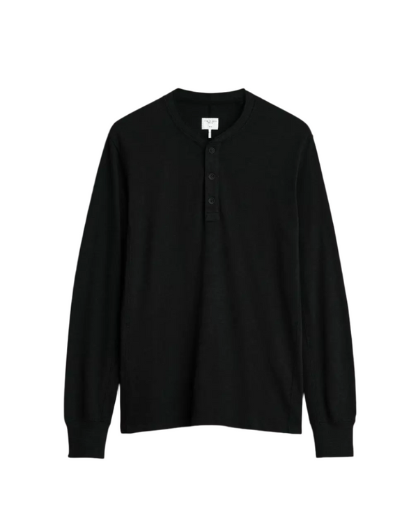 Classic Flame Henley - Black