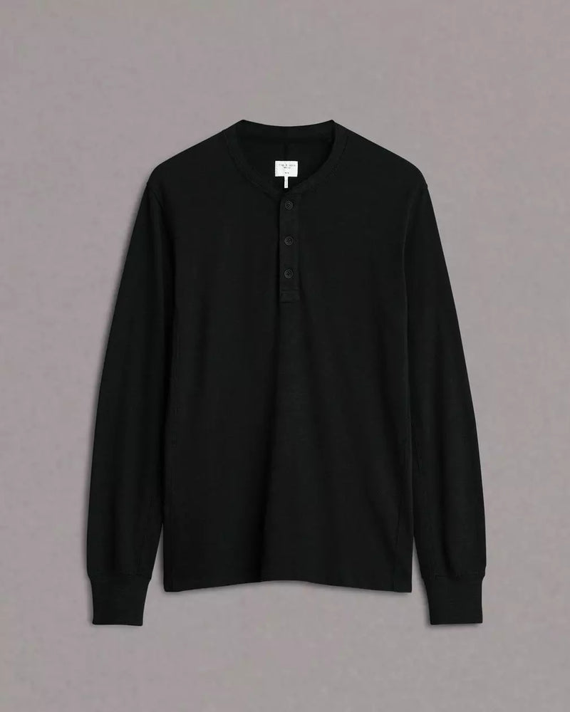 Classic Flame Henley - Black