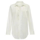 Long Sleeve Button Down - Cream