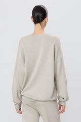 Oversized Crewneck Sweatshirt - Dove