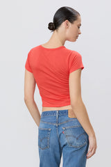 Short Sleeve Baby Tee - Poppy