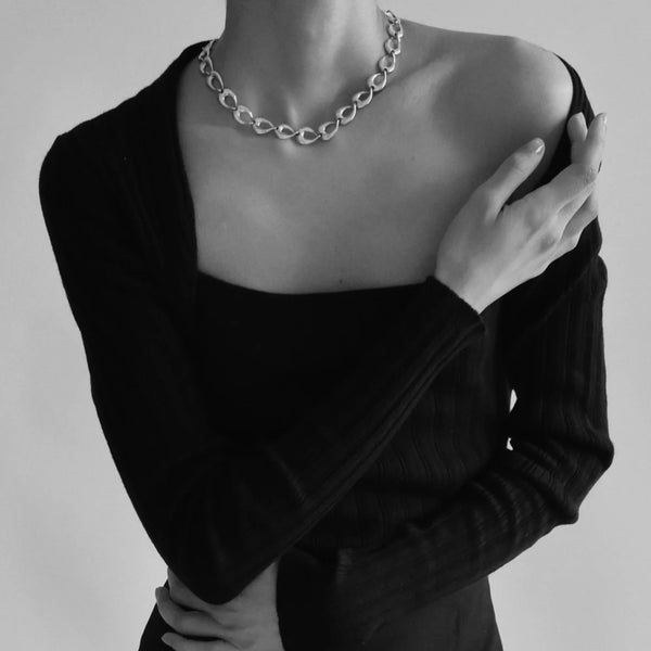 Thin Tilda Necklace - Silver