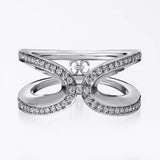 Harmony Infinity Ring - White Gold