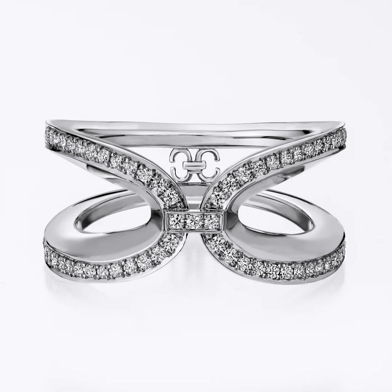 Harmony Infinity Ring - White Gold