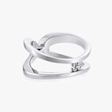 Harmony Infinity Ring - White Gold