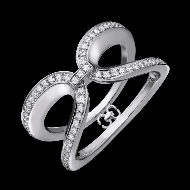 Harmony Infinity Ring - White Gold