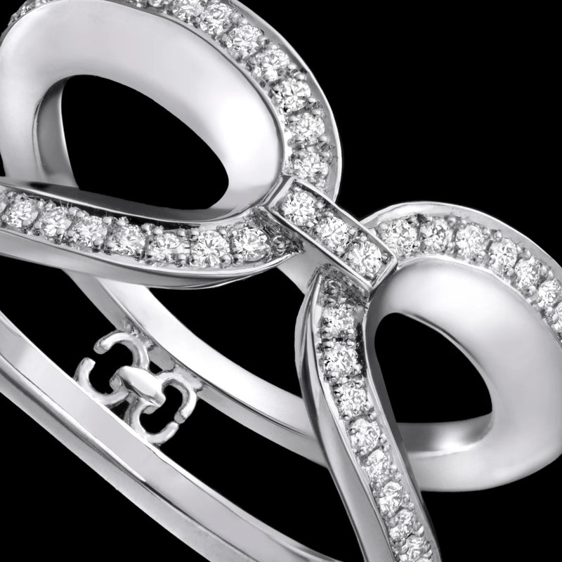 Harmony Infinity Ring - White Gold