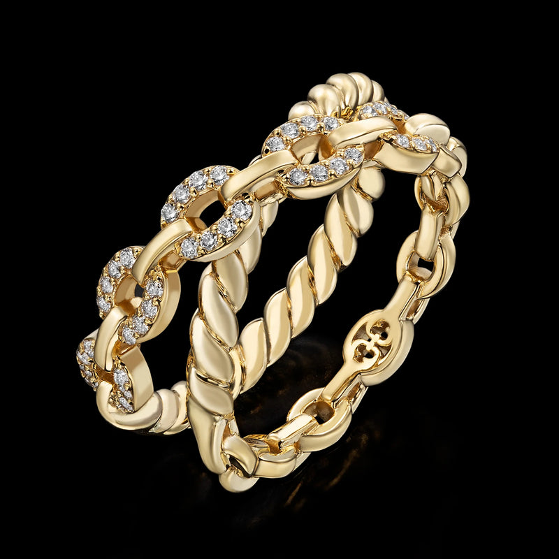 Harmony Crossover Ring - Gold