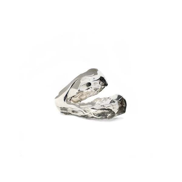 Boa Ear Cuff Light Sterling Silver