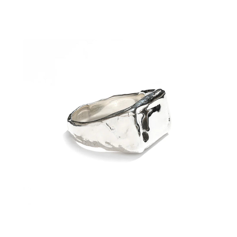 Cogency Signet Ring Rec Bold Sterling Silver