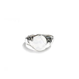 Cogency Signet Ring Oval Small Sterling Silver