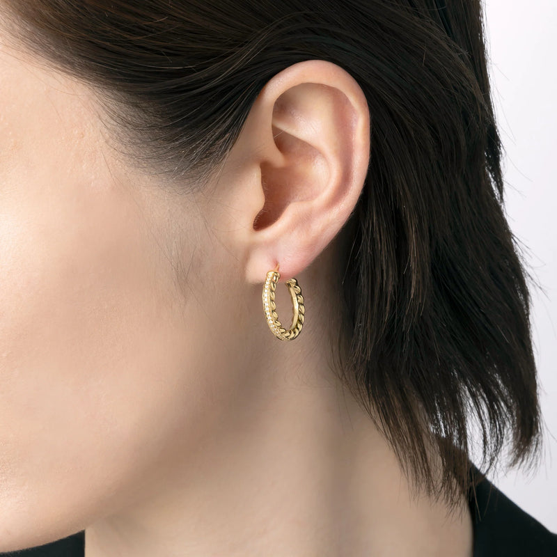 Birth Narrow Earrings - Gold